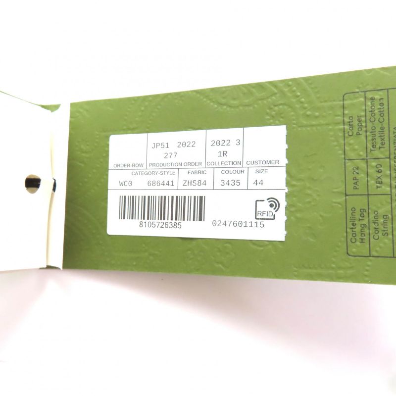 Gucci 22aw 686441 100% Silk Double Breasted Jacket Outerwear Green 44 Made in