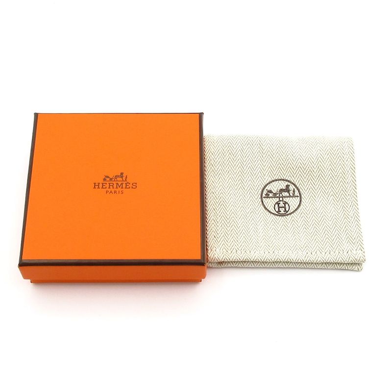 Hermes Bangle Excellent Condition Click H Silver X Black X White