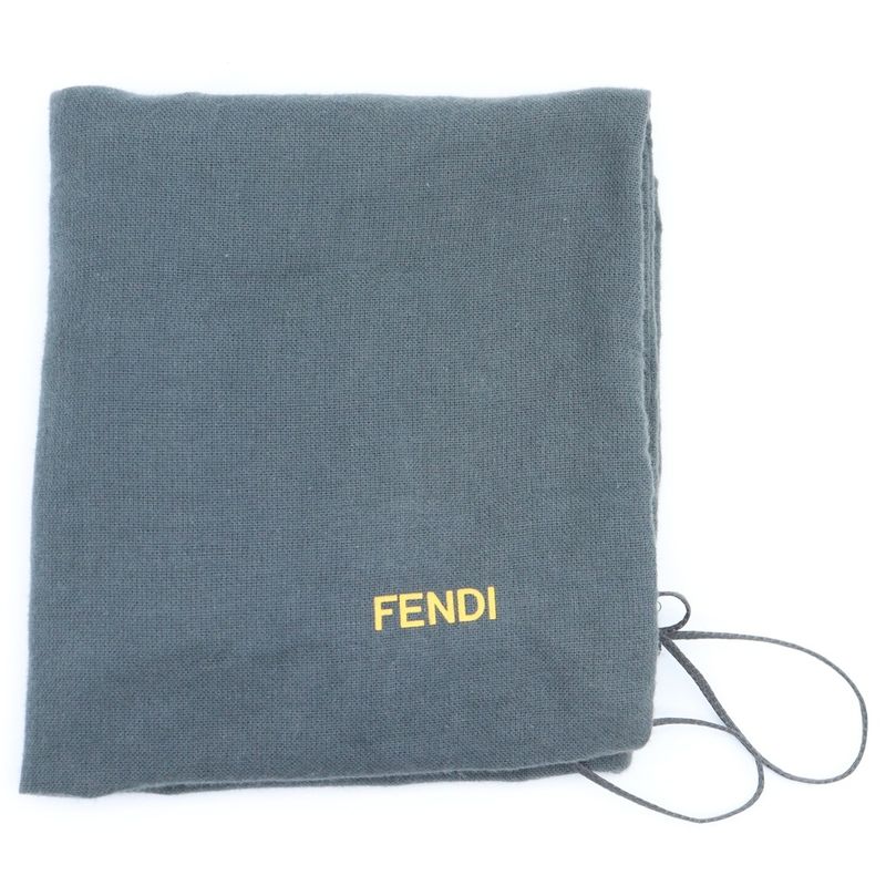 Fendi Handbag Black Suede Mirror Mini Bag 8bl100