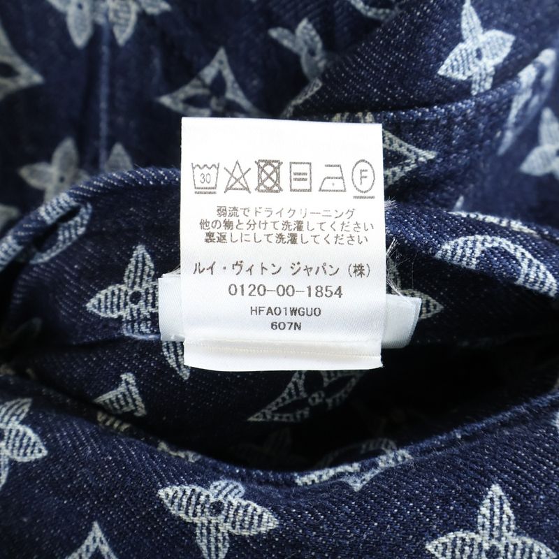 Louis Vuitton 18aw Pop Up Store Limited Edition Denim Jacket Indigo Hfa01wgu0