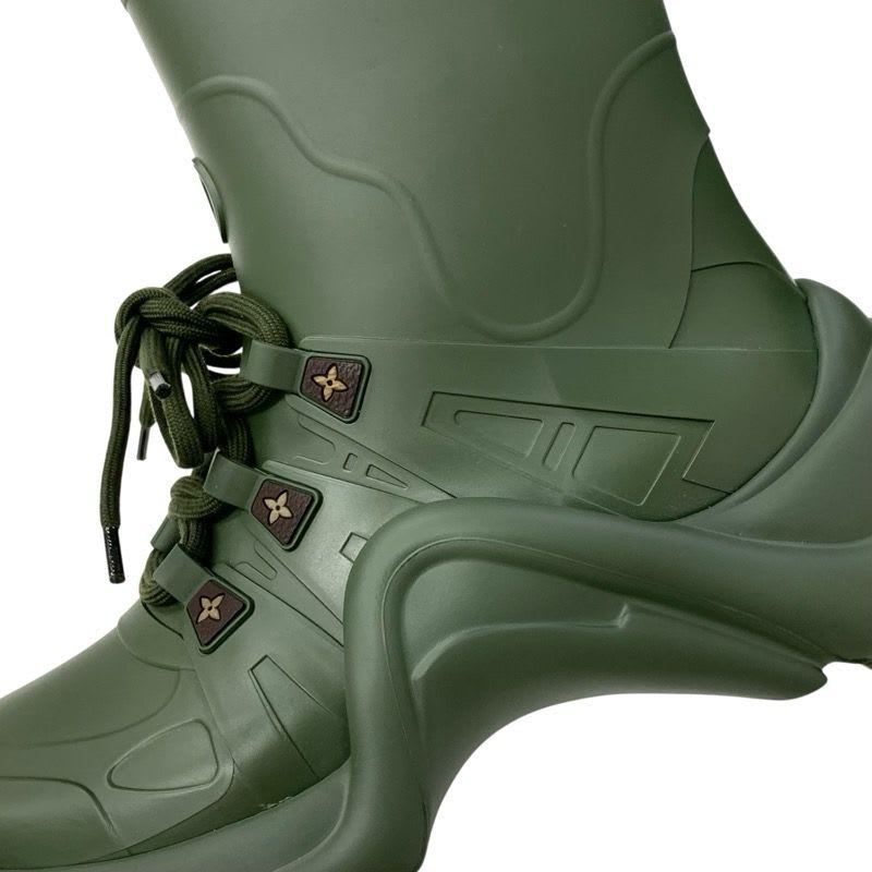 Louis Vuitton Arclight Line Monogram Boots Short Shoes Rubber Khaki