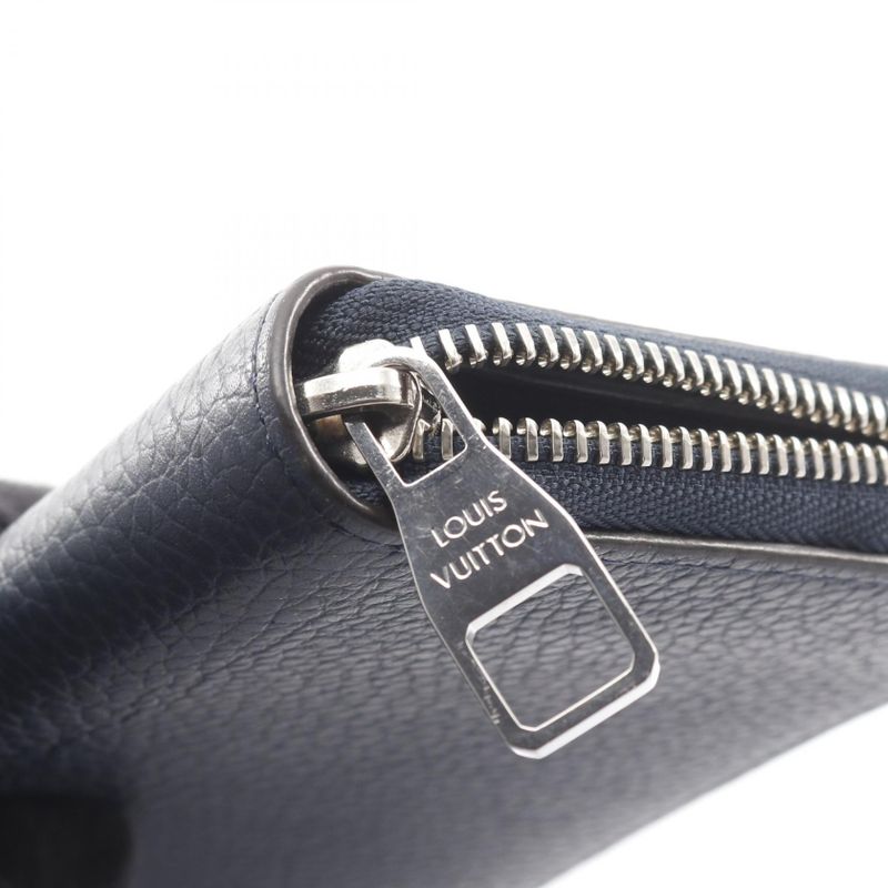 Louis Vuitton Round Long Wallet Zippy Wallet Vertical M58823 Navy Other Zippy