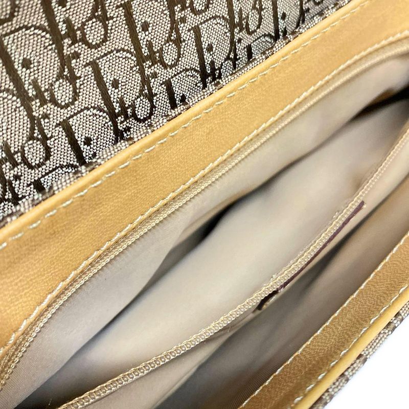 Dior Christian Dior Shoulder Bag Street Chic Trotter Beige and Dark Brown