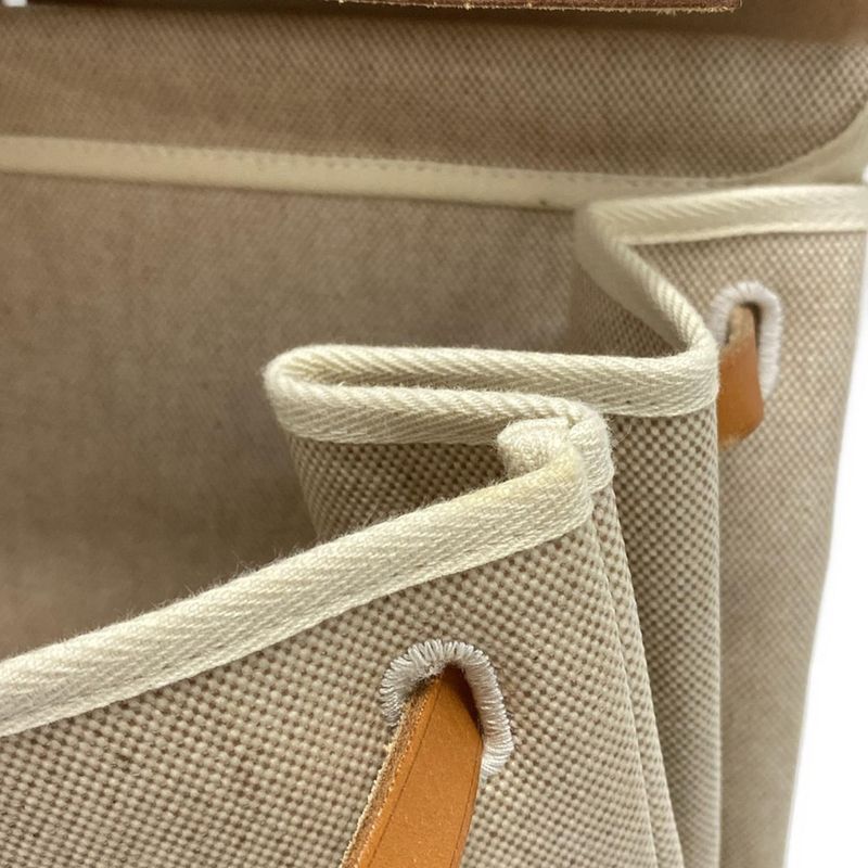 Hermes Herbag Her Bag GM Ivory×brown