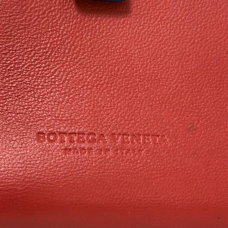 Bottega Veneta Notebook Excellent Condition - Red X Navy Leather