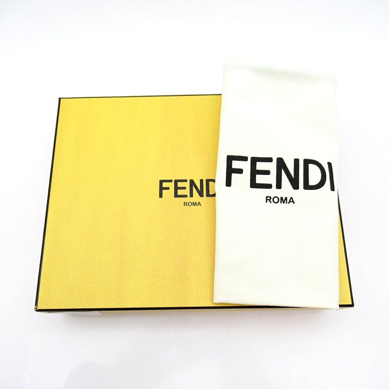 Fendi Peekaboo Selleria W Hook Long Wallet 8m0308 Qzy F0jgz Leather Women Gray