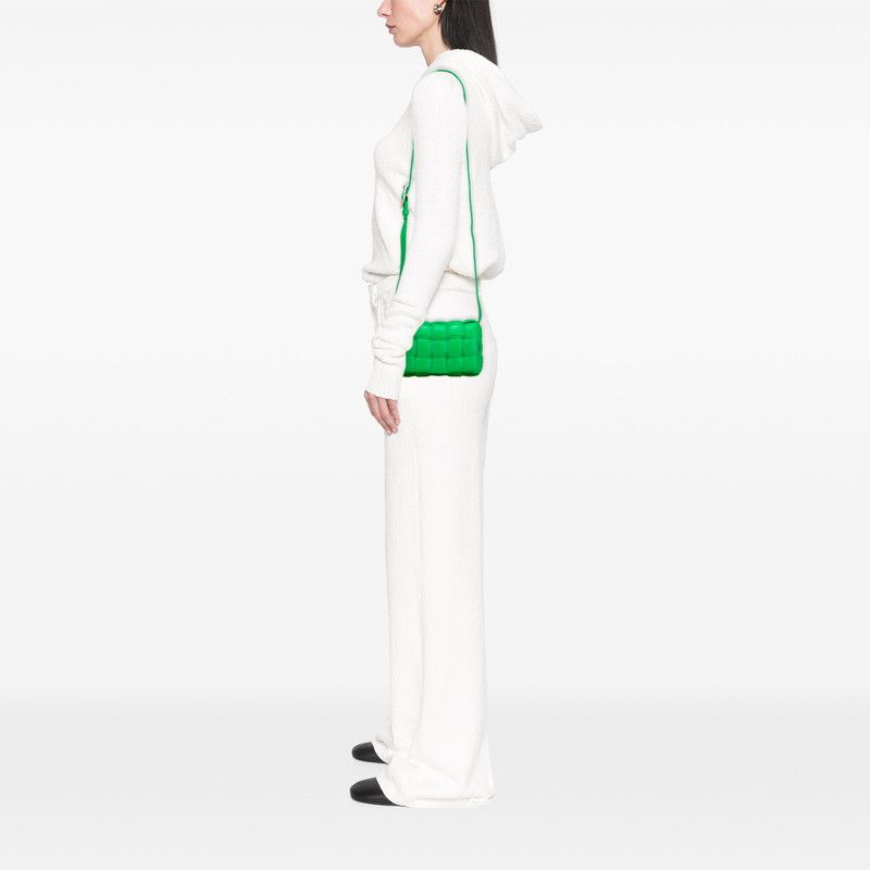 Bottega Veneta Maxi Intrecciato Cassette Green Leather Women's Bottega Veneta