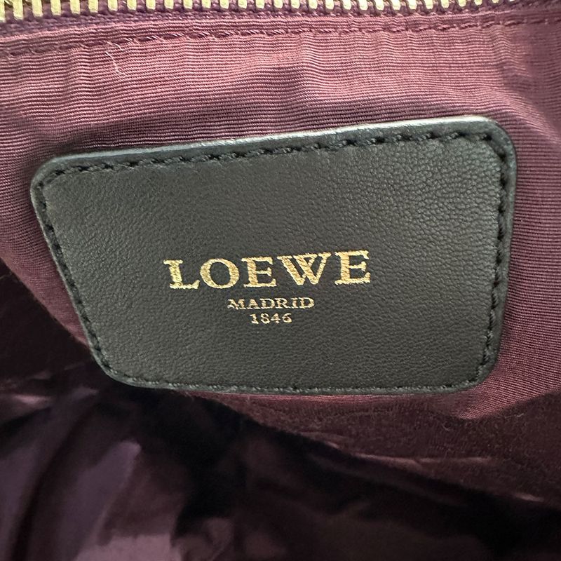 Loewe Bag Women's Brand Karie GM Handbag Leather Black Fashionable Clingy