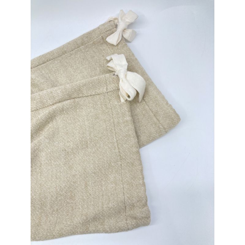 Loewe Beige Anagram Logo Bowtie Sweatpants S