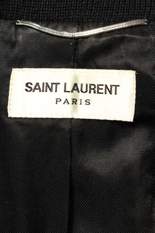 Saint Laurent Paris Teddy 354718 Y008p Camo Leather Trim Stajan Blouson Men 44