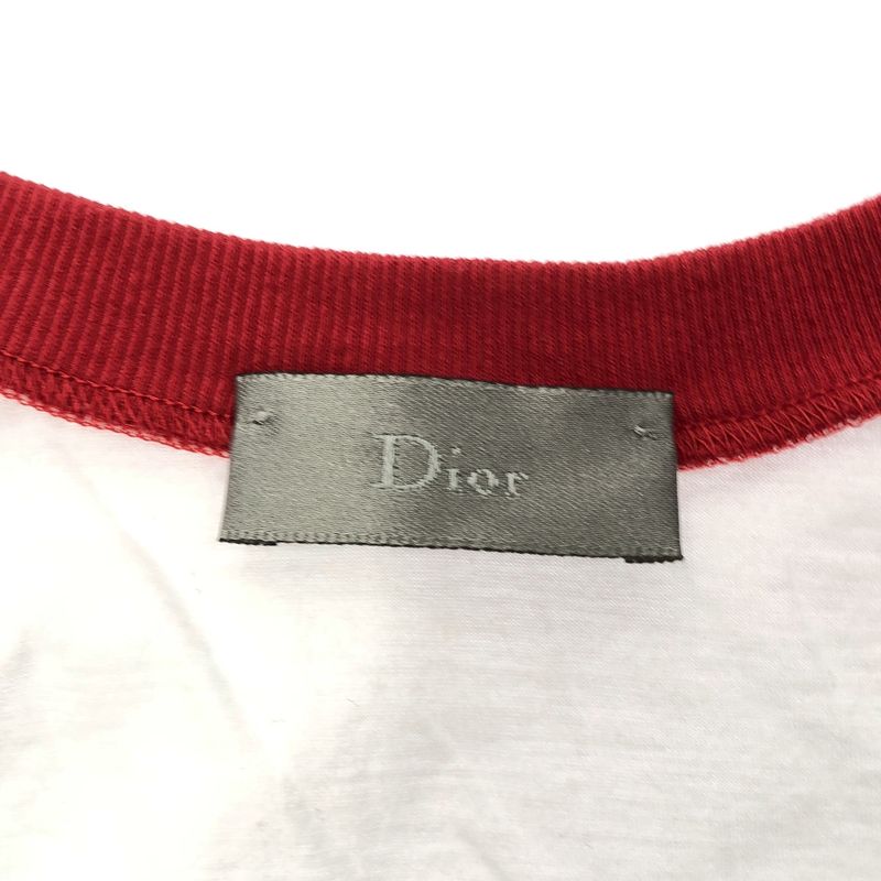 Dior Homme Dior Homme 2005ss Tank Top 5eh3075005 White Red XS