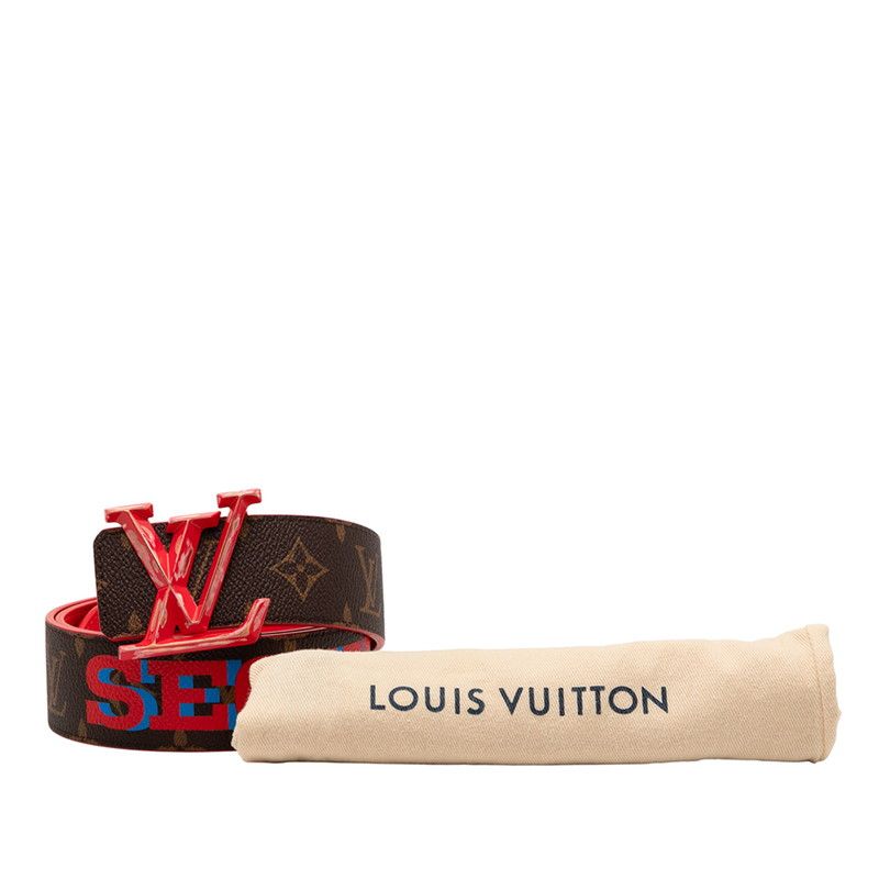 Louis Vuitton And Virgil Abloh Monogram Pyramid Santure Initial Belt Size 85 34