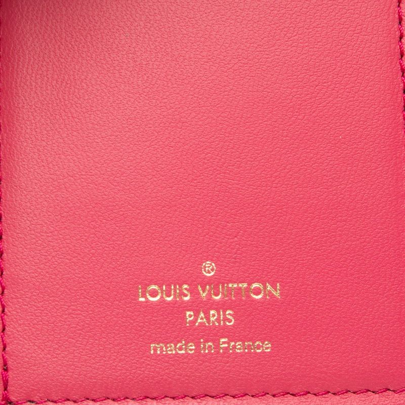 Louis Vuitton Portefeuille Capucines Compact M62157 Noir Black Hot Pink Black