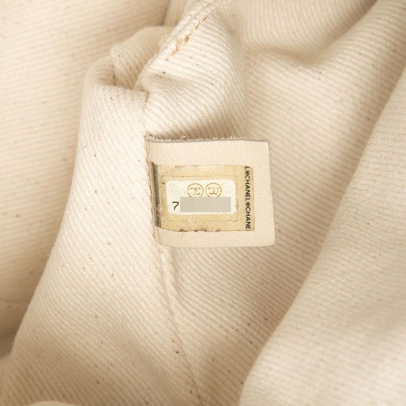 Chanel Camellia Handbag Shoulder Bag Black White Leather Women Chanel