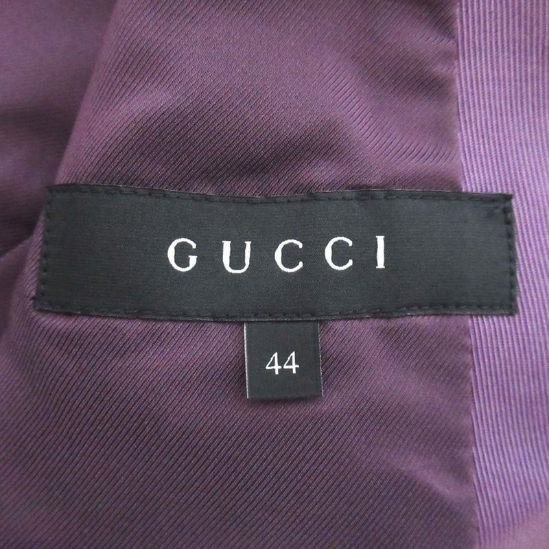Good Gucci 2B Single Tailored Jacket Size 44 Purple Ladies Used
