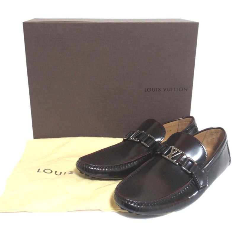 Unused Louis Vuitton Hockenheim Driving Shoes Size 6.5 25.5cm (10.04in) Red To