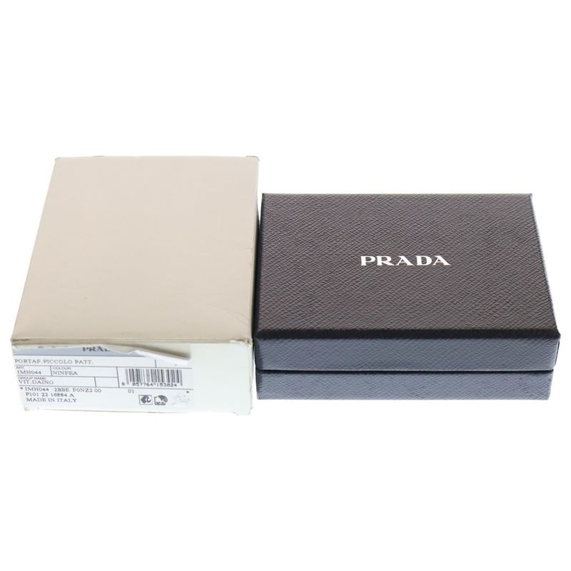 Prada Triangle Logo Trifold Leather Wallet Pink 1mh044 F0nz2