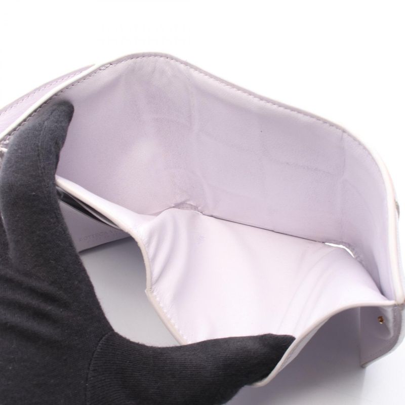 Bottega Veneta Cassette Maxi Intrecciato Small Trifold Flap Wallet 651372 Light