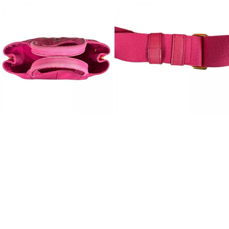 Prada Canapa Tote SS Shoulder Bag Canvas 1bg439 Pink Ladies Prada Preowned Prada