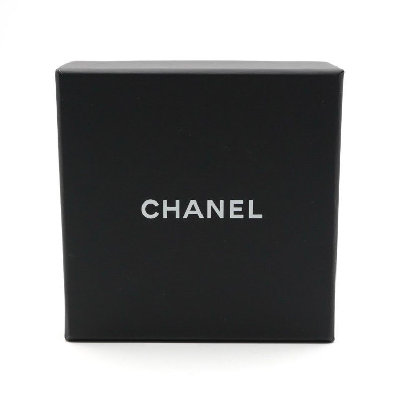 Chanel Brooch Corsage Blue Gold Pin Heart Rhinestone Set Of 2
