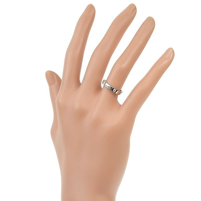 Cartier C De Cartier 2P Diamond Wedding Ring Pt950 Platinum Diamond #47