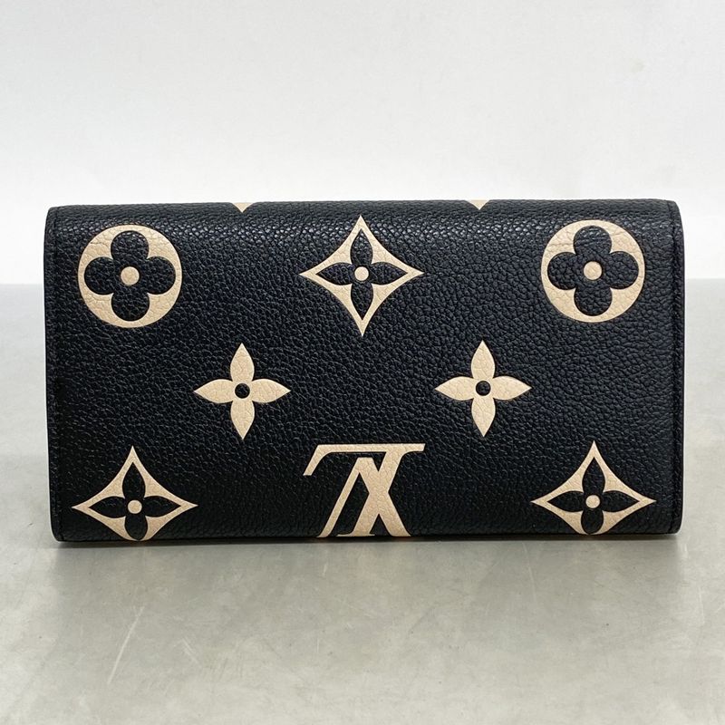 Louis Vuitton Long Wallet Monogram/empreinte Bicolor Portefeuille Sarah M80496