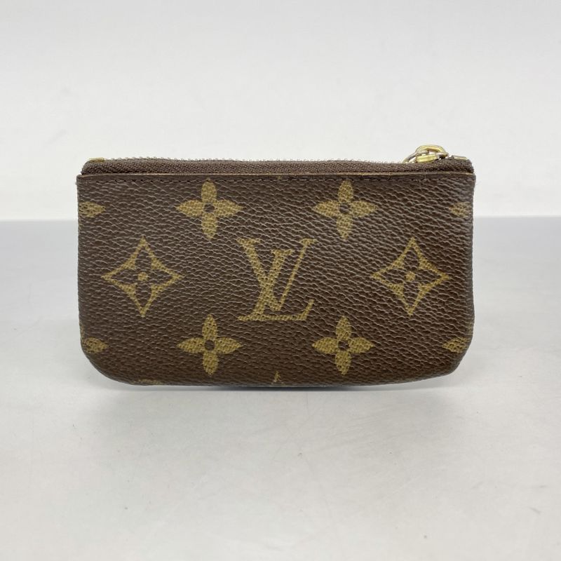 Louis Vuitton Coin Case Monogram Pochette Cles M62650 Brown Men Women Unisex