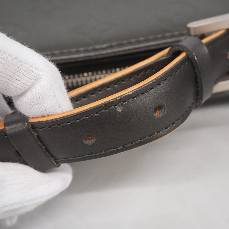 Louis Vuitton Shoulder Bag Monogram Matte Alston M55122 Noir Black Women