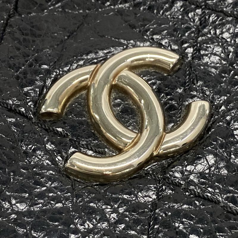 Chanel Tote Bag on the Road A48019 Black Silver Hardware