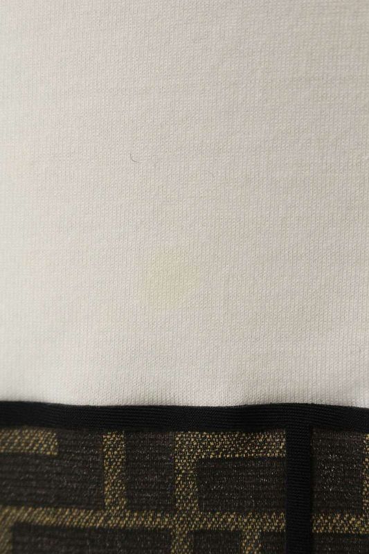 Fendi Faf532 A8k5 Zucca Pattern Logo T-Shirt Men's S