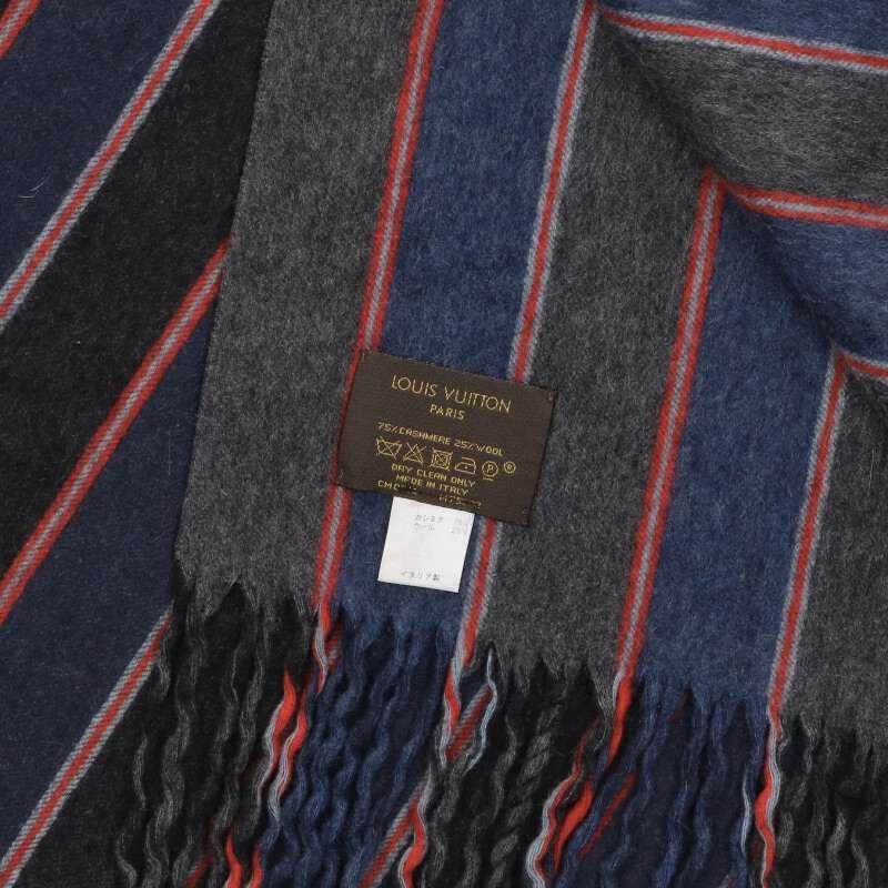 Louis Vuitton M75382 Echarpe - Edinburgh Cashmere Stripe Fringe Scarf for Men