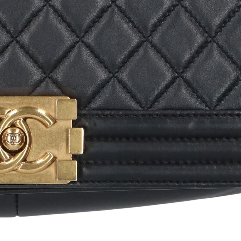 Chanel Boy Chanel 25 Lambskin Chain Shoulder Bag Women 25