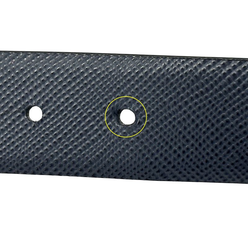 Prada Belt Men's Brand Saffiano Black Navy Size 95 38 Reversible Simple Suit