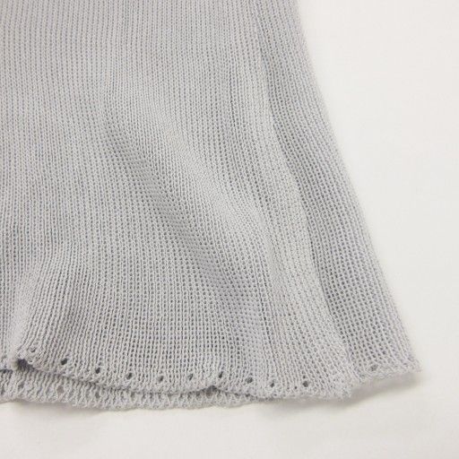 Fendi Maglia With Tags Knit Long Skirt Rayon 40 Approx M Gray Ibo84 1122