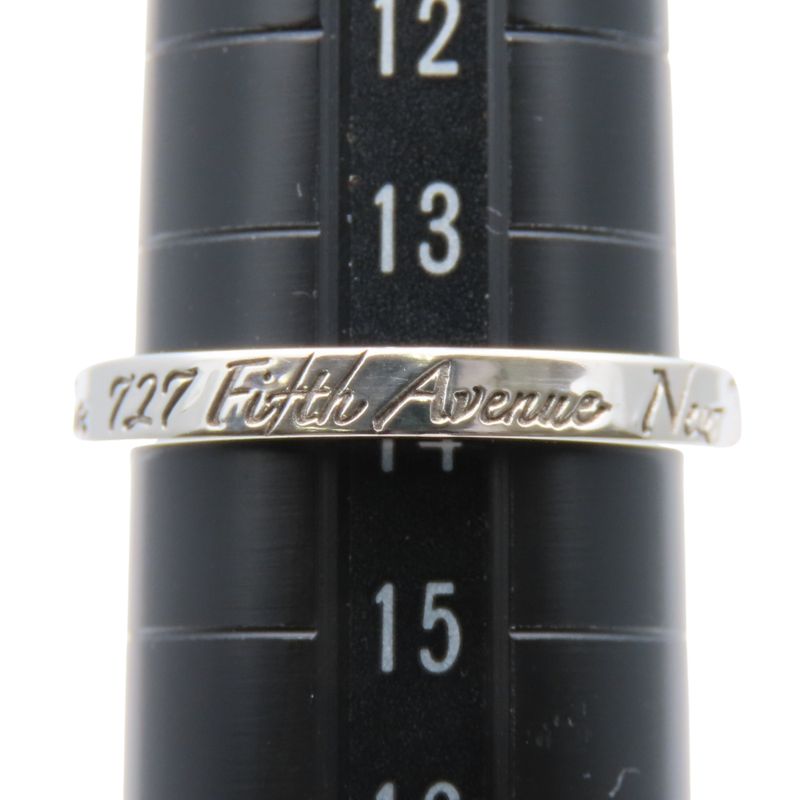 Tiffany & Co Ring / Ring Notes Narrow New York 925 Silver Approx 3.0g Silver