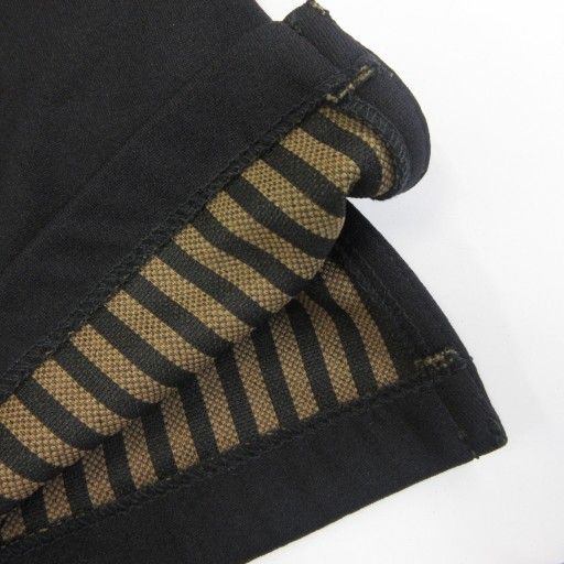 Fendi Jeans With Tags Dress Cut Lined Striped Sleeveless Long 42 Approx M Black