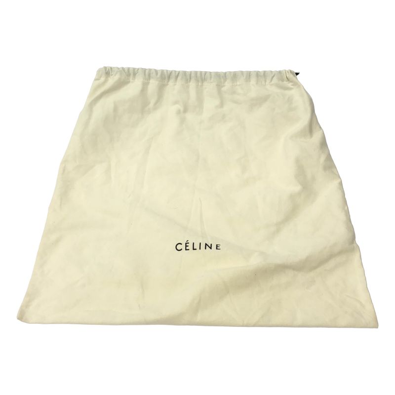 Celine Trapeze Denim Shoulder Bag Indigo and Black