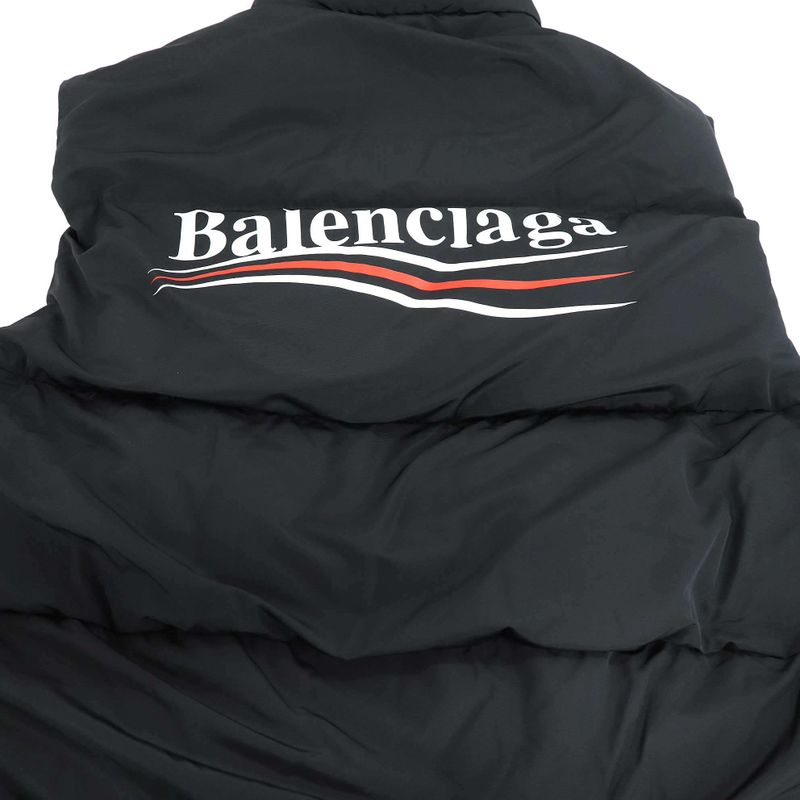 Balenciaga Political Campaign Padded Gilet Campaign Logo Padded Vest 762769