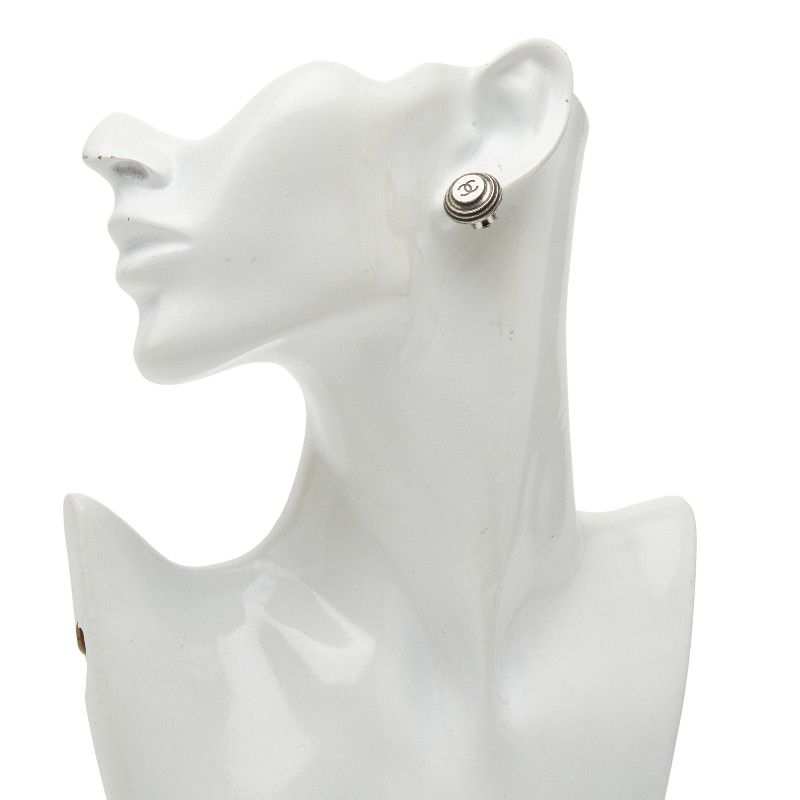 Chanel Coco Mark Silver Metal Ladies Chanel