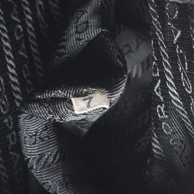 Prada Tessuto Nylon Triangle Logo Leather Shoulder Bag Crossbody Messenger