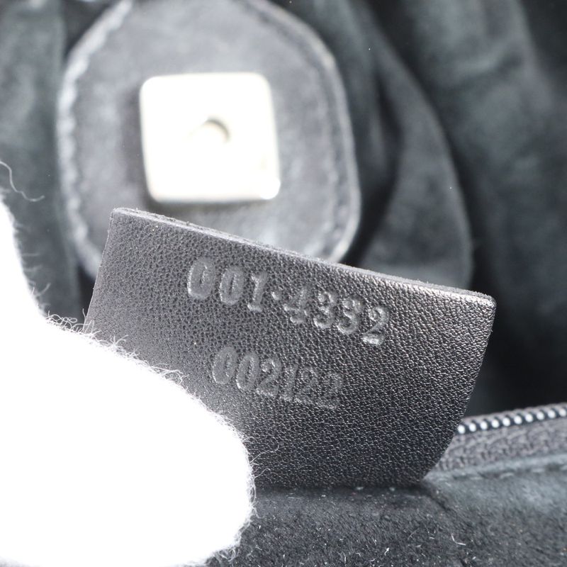 Gucci Leather Tote Bag Shoulder 001-4332 Black Women's EUE Db39-7