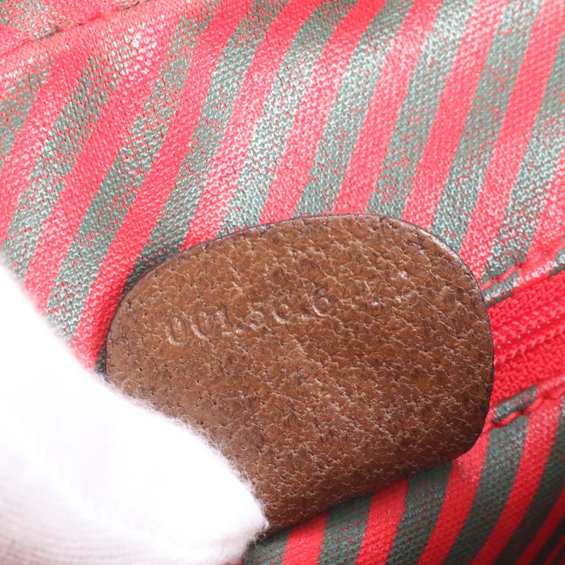 Vintage Old Gucci GG Supreme Sherry Line 001 56 Leather Shoulder Bag Crossbody