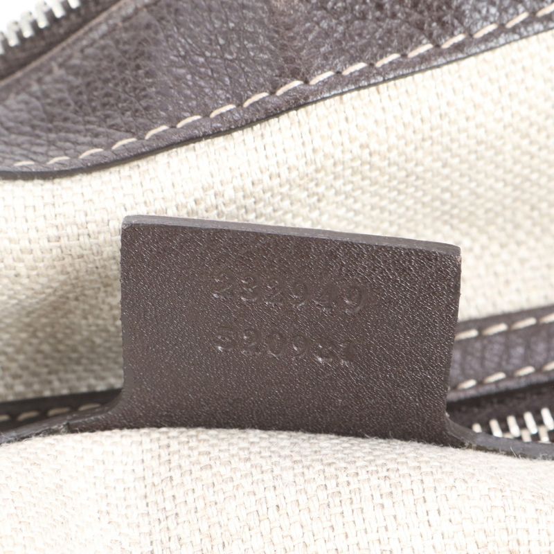 Gucci GG Canvas Leather 2WAY Shoulder Bag Crossbody Hand Tote 232949 A4 Women