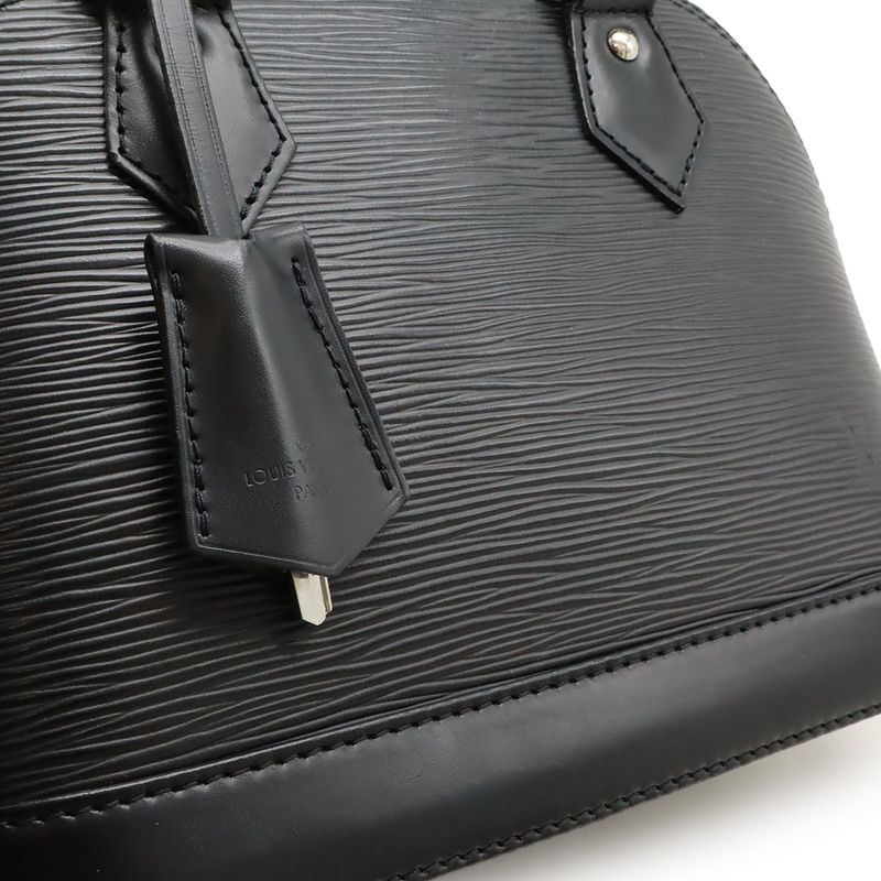 Louis Vuitton Epi Alma BB Handbag Mini Bag 2way Shoulder Bag Noir Black M24645