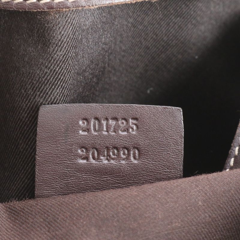 Gucci GG Supreme Leather Shoulder Bag Crossbody Messenger 201725 Brown Genuine