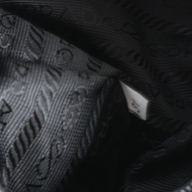 Prada Authenticity With Card Tessuto Nylon Triangle Logo B2811 Leather Backpack