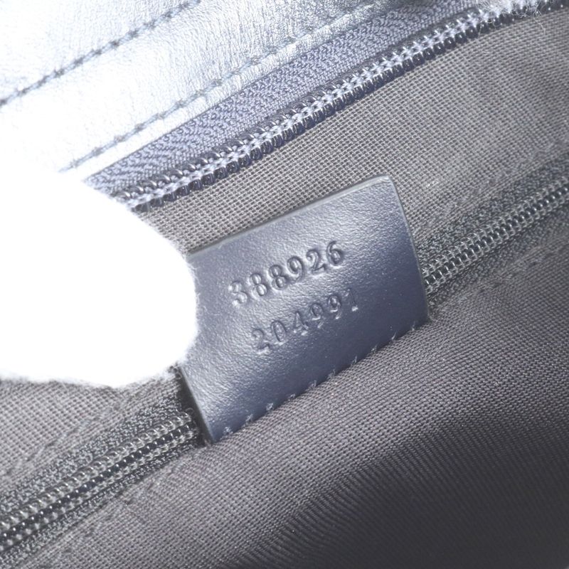 Gucci GG Canvas Sherry Line 388926 Leather Shoulder Bag Crossbody Messenger