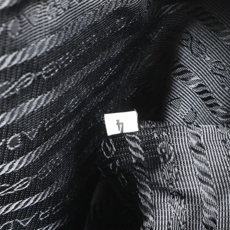 Prada Tessuto Nylon Triangle Logo Tote Bag Shoulder Black A4 Ladies RCE Db49-2