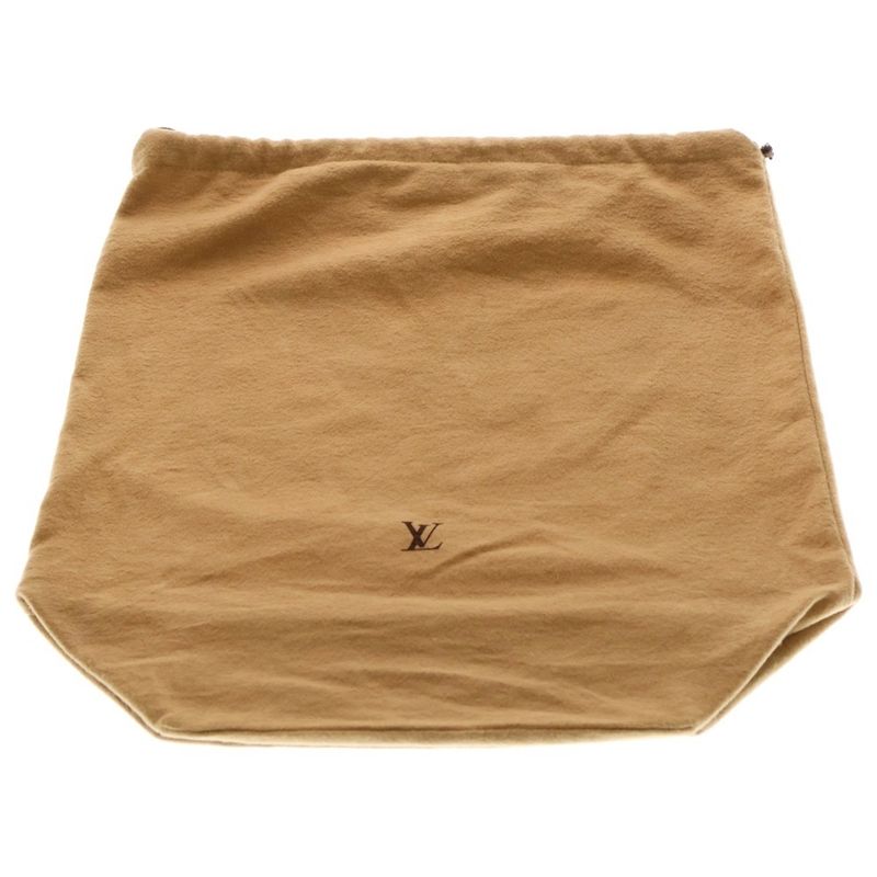 Louis Vuitton Monogram Sac Plastic Tote Handbag Brown Leather X PVC M51140 Gold