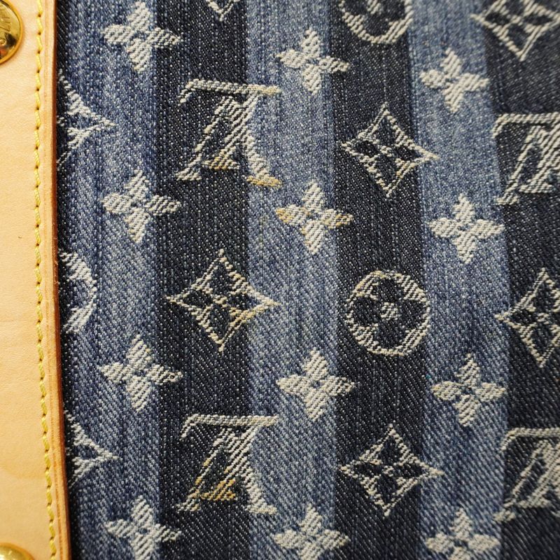 Louis Vuitton Handbag Monogram Denim Cabas Raye GM M95336 Blue 2-way Bag Ladies